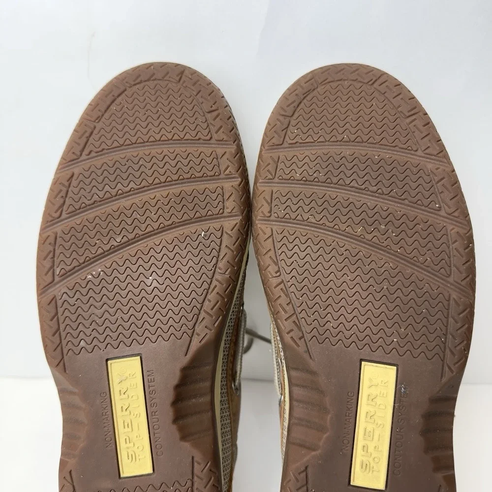 Sperry Men's Billfish 3-Eye Boat Casual Shoes, Dark Tan, Size 8W US